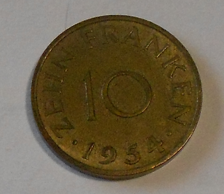 Sarsko 10 Pfenik 1954