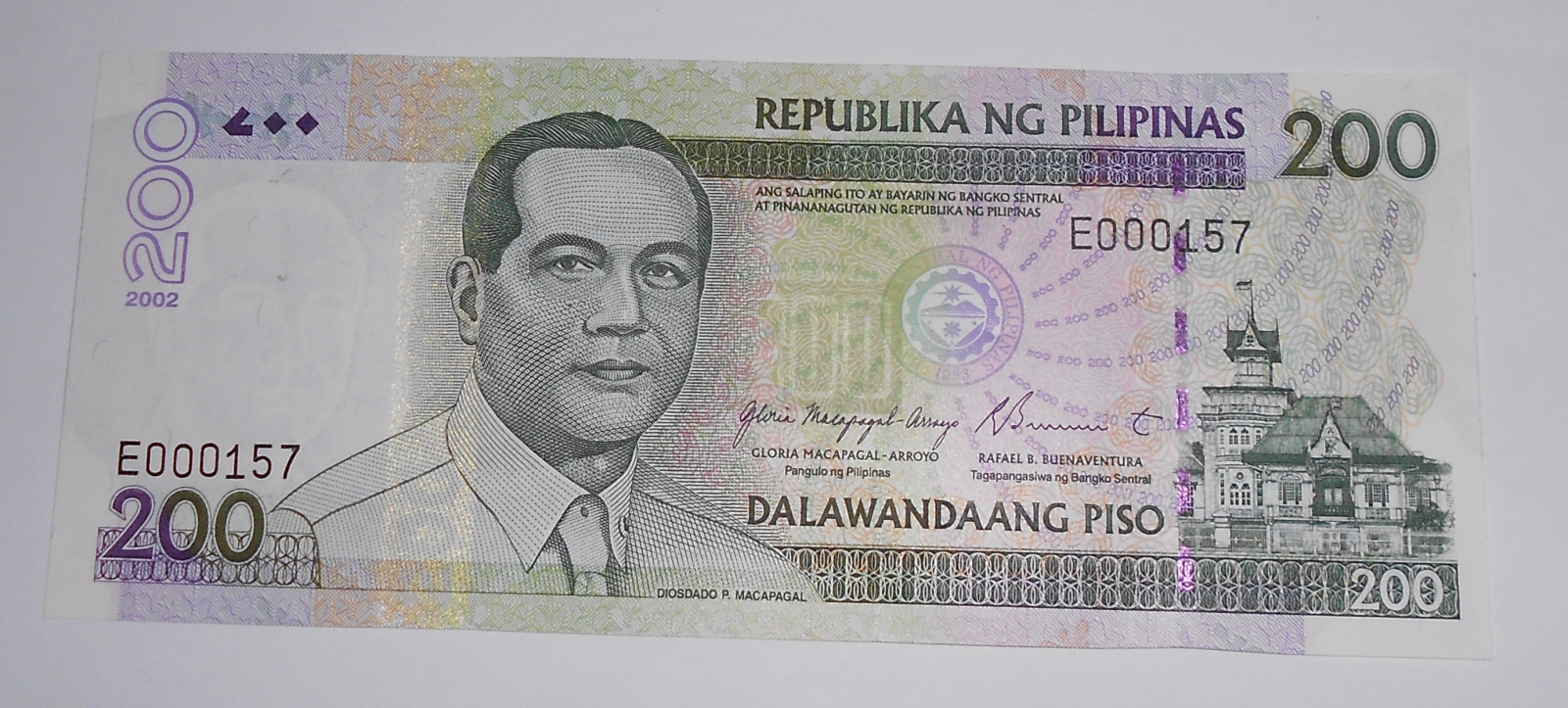 Filipíny 200 Piso 2002