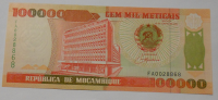Mozambik 100 000 Meticais 1993