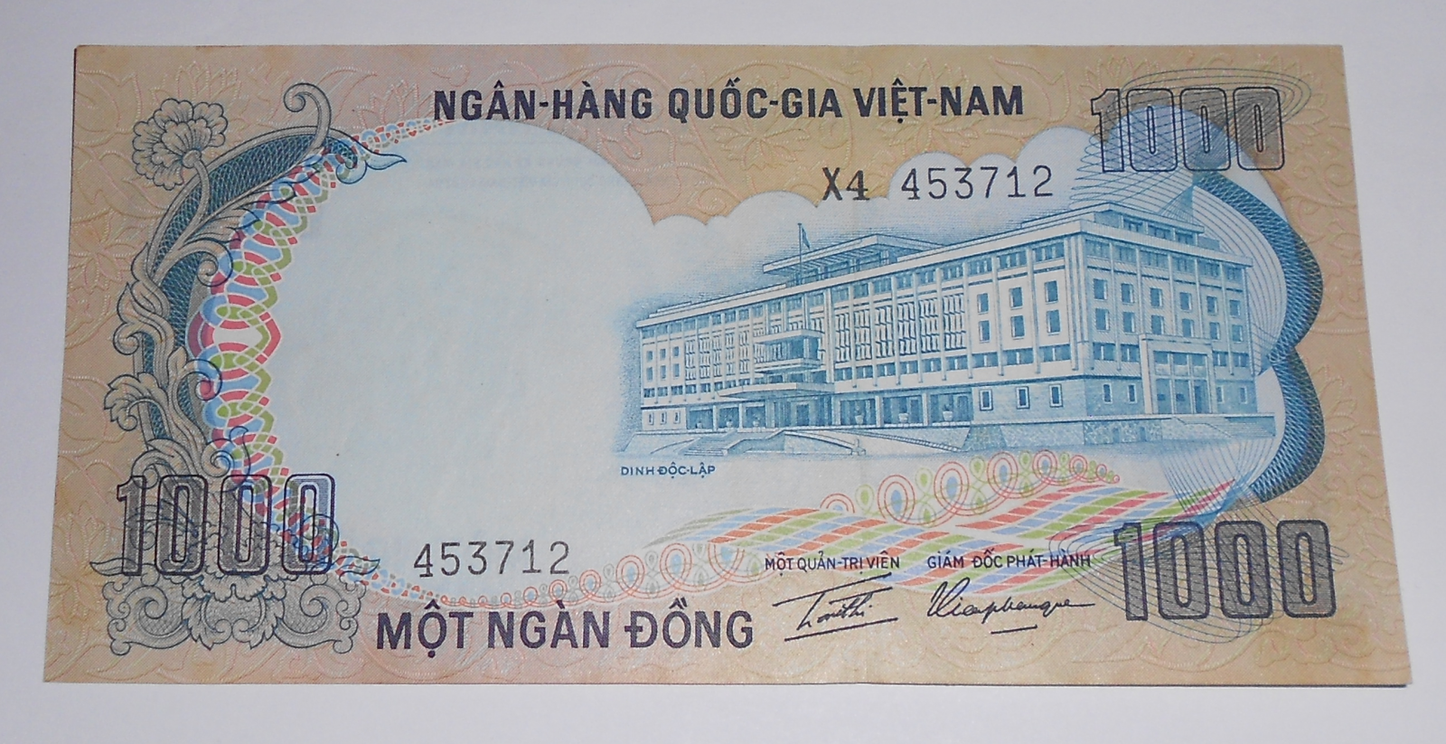 Vietnam 1000 Dong, presidentský palác