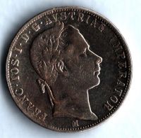 1 Zlatník/Gulden (1858-ražba M), stav 1-/1-