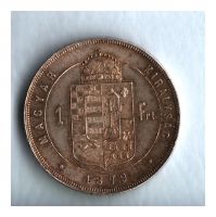 1 Zlatník/Gulden (1879-ražba KB), stav 1+/1+ patina, dr.hr.