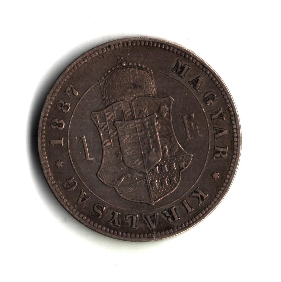 1 Zlatník/Gulden (1887-ražba KB), stav 1/1+ patina, dr.hr.