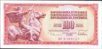 100Dinar/1978-Jugoslávie/, stav UNC, série BF