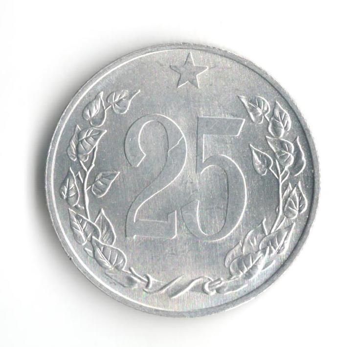 25 Haléř(1953), stav 0/0, mincovna Kremnice