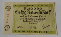 Německo 50 000 Marek 1923 nouzovka