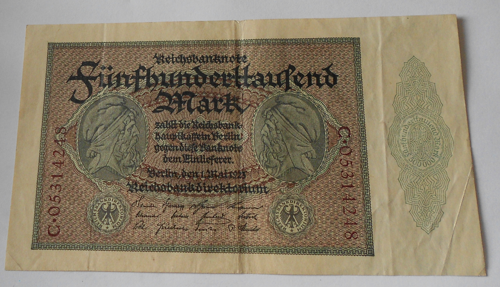 Německo 500 000 Marek 1923