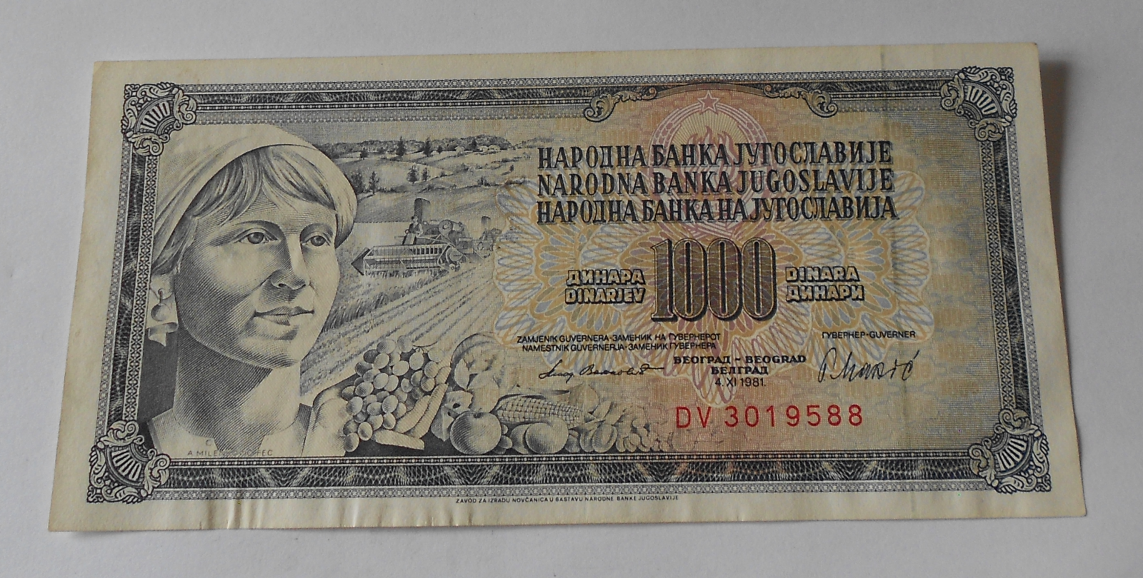 Bulharsko 1000 Dinár 1981
