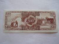 10 Dollars, vodopád-hnědá, Guyana