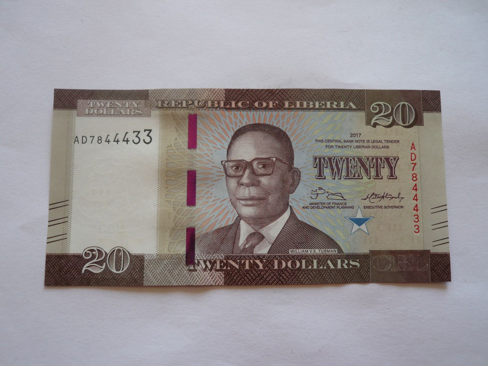20 Dollars, 2017 Liberie