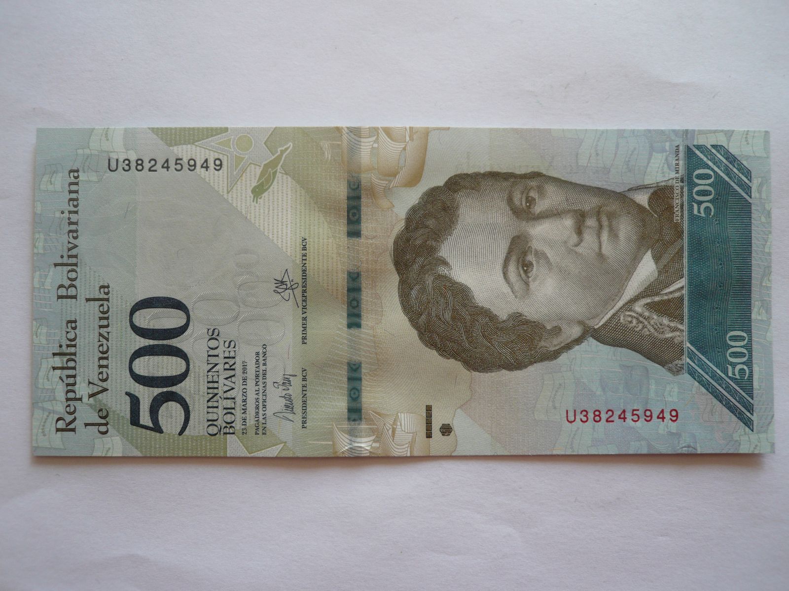 500 Bolivares, 2017, Venezuela