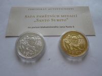 Ag medaile Jan Pavel II., 2ks + etue, ČSR