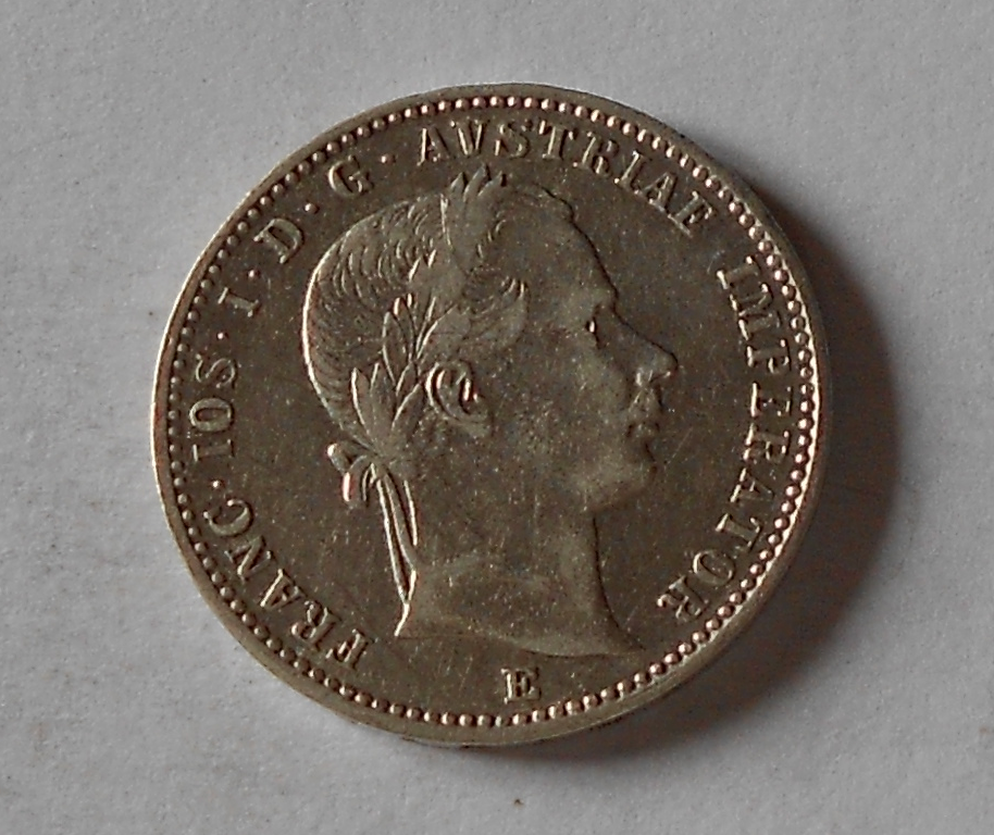 Rakousko 1/4 Gulden/Zlatník 1859 E pěkný