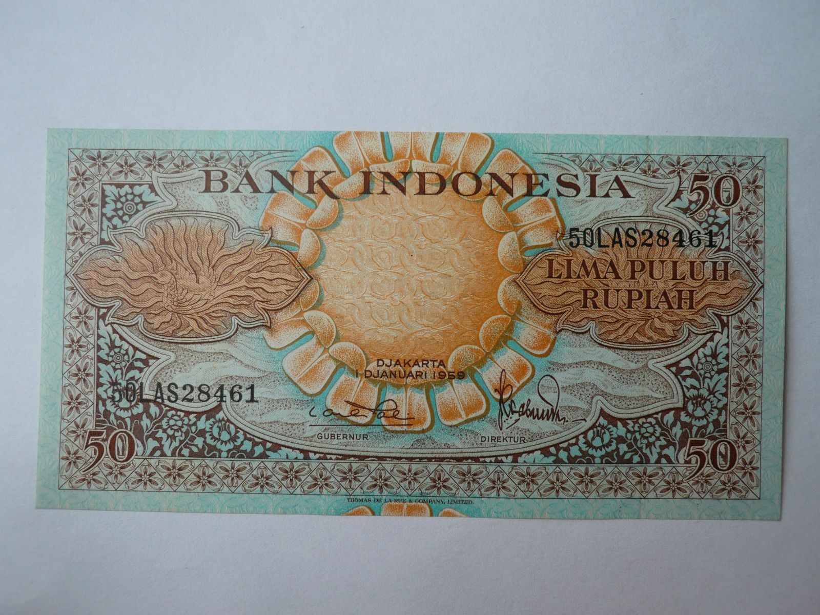 50 Rupií, 1959, Indonésie