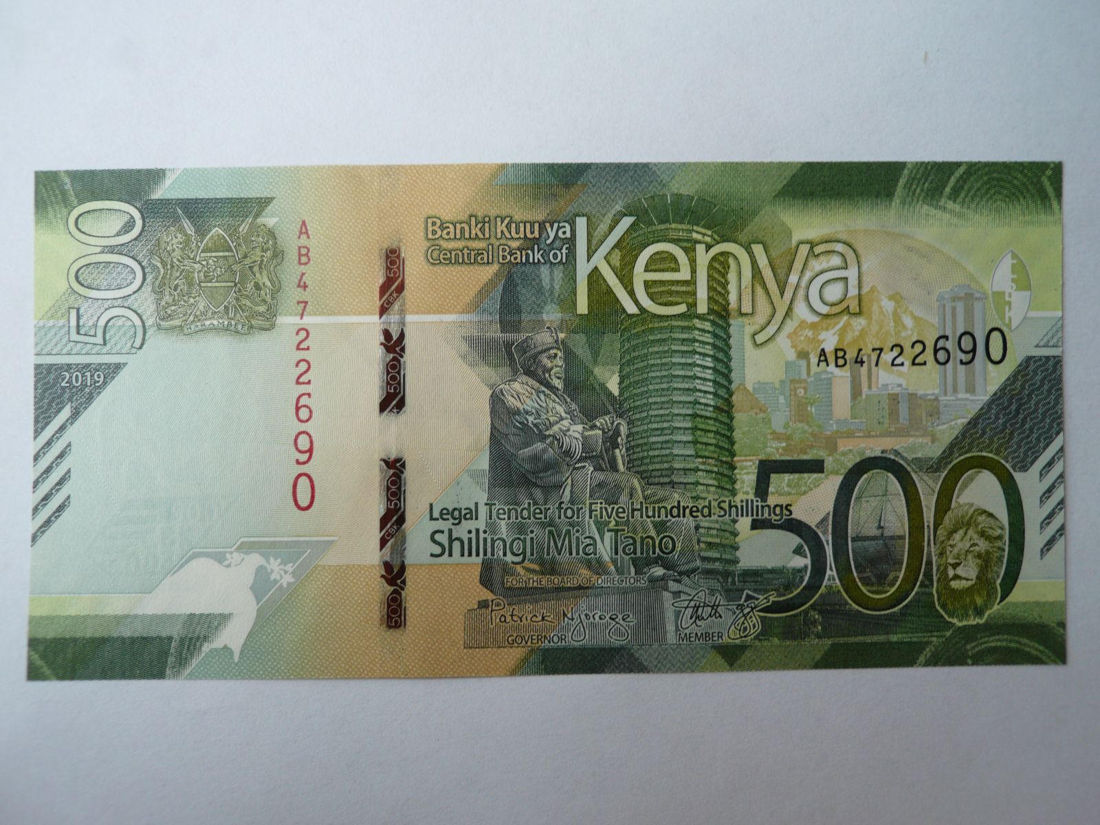 500 Schilling, 2019, Keňa