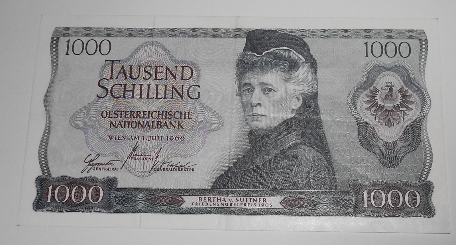 Rakousko 1000 Schilling 1966