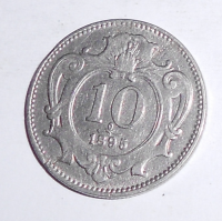 Rakousko 10 Haléř 1895