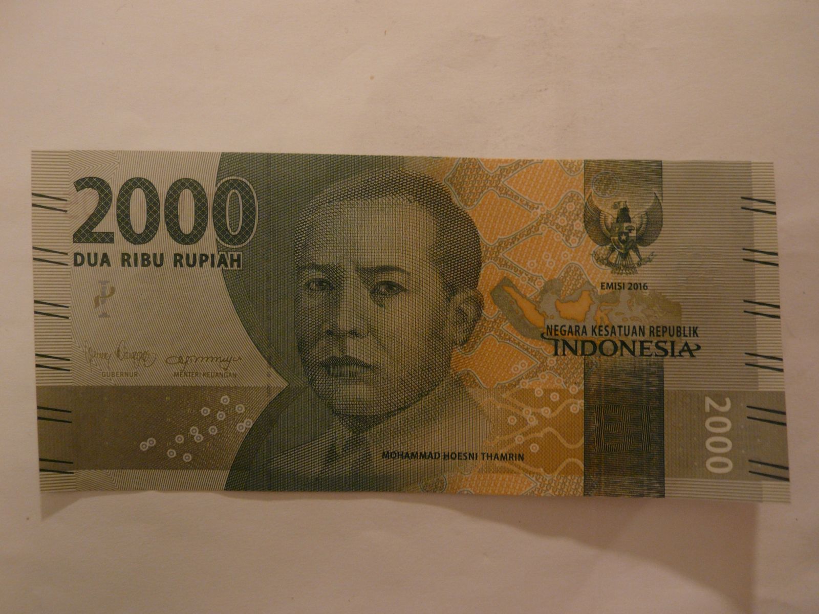 2000 Rupií, 2016 Indonésie