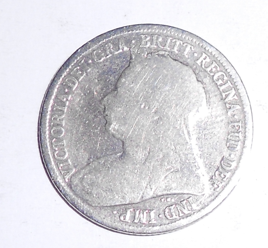 Anglie 6 Pence 1900