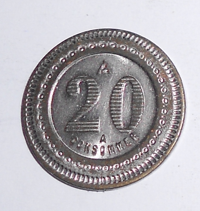 Francie 20 Centimes Spangel
