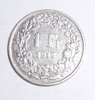 Švýcarsko 1 Frank 1912 B