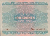 100Korun/1922/, stav 0/UNC
