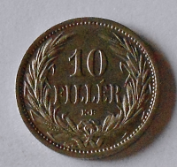 Uhry 10 Fillér 1909
