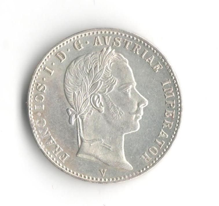 1/4 Zlatník/Gulden (1863-ražba V), stav 1+/1+ velmi pěkná