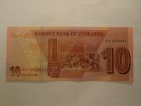 10 Dollar, 2020, Zimbabwe