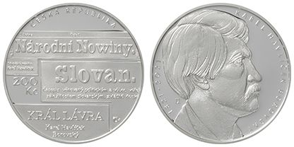 200 Kč(2021-K.H. Borovský), stav bk, kapsle a certifikát
