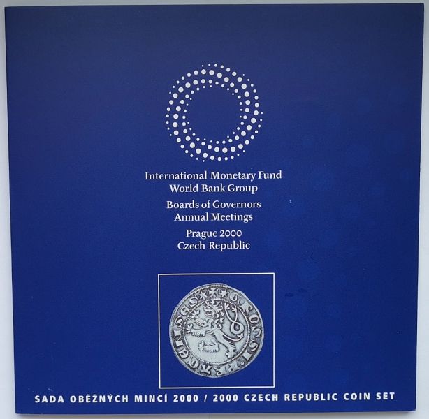 Ročníková sada oběžných mincí ČR (2000 - MMF), stav bk
