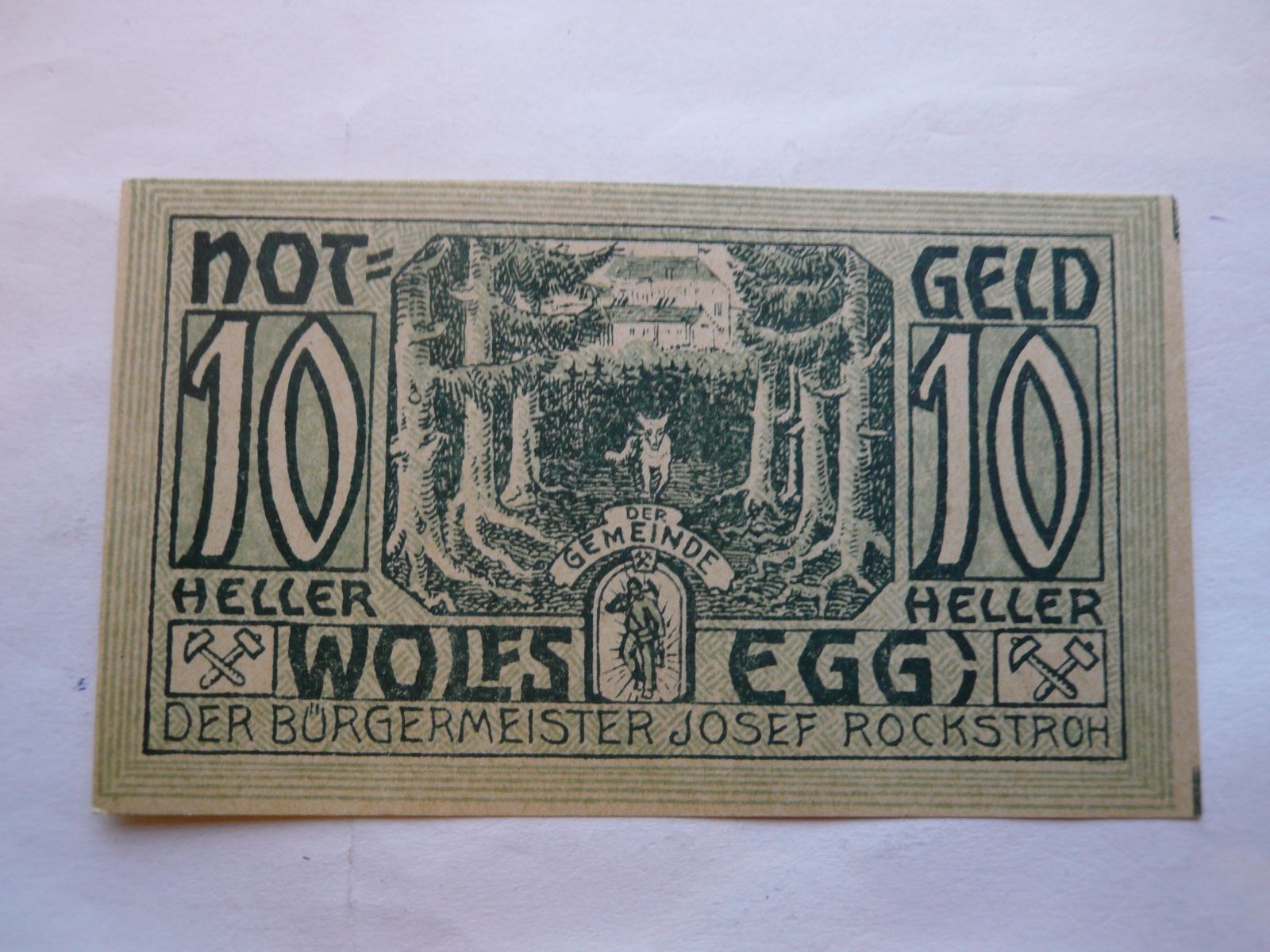 10 Heller, 1920, Rosstrock, Rakousko