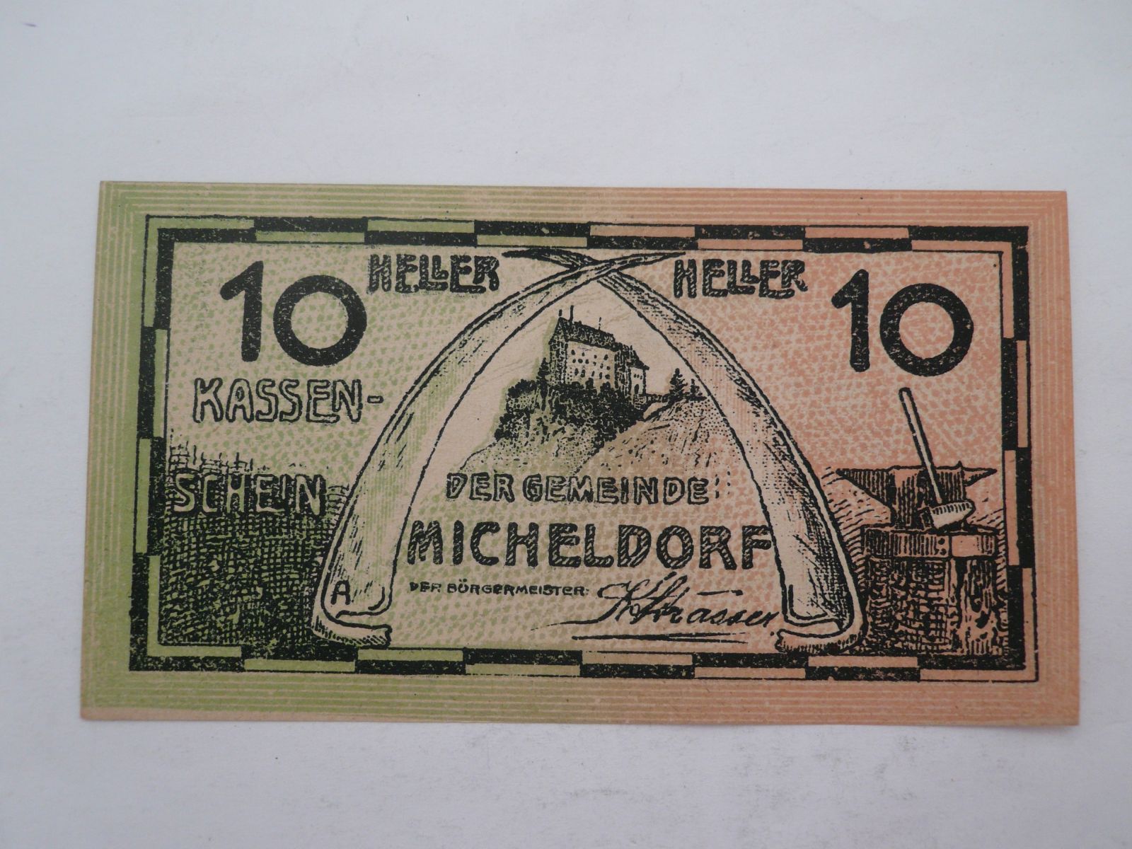 10 Heller, Micheldorf, Rakousko