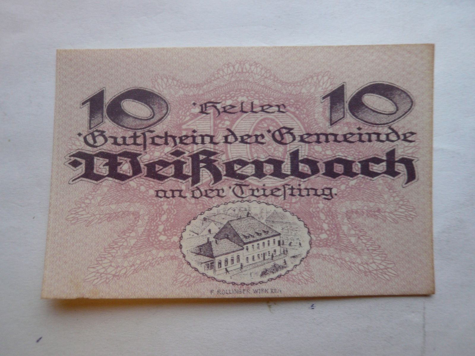 10 Heller, Wirkenbach, Rakousko