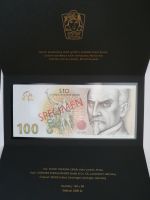 100 Kč, Rašín 1919-2019, série B, ČR (od každé série náklad 100 ks) - návrh na bankovku - perforovaná