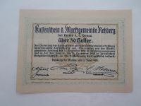 50 Heller, Kassenschein, Rakousko