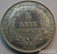 Rakousko 5 Lira 1848 revoluční