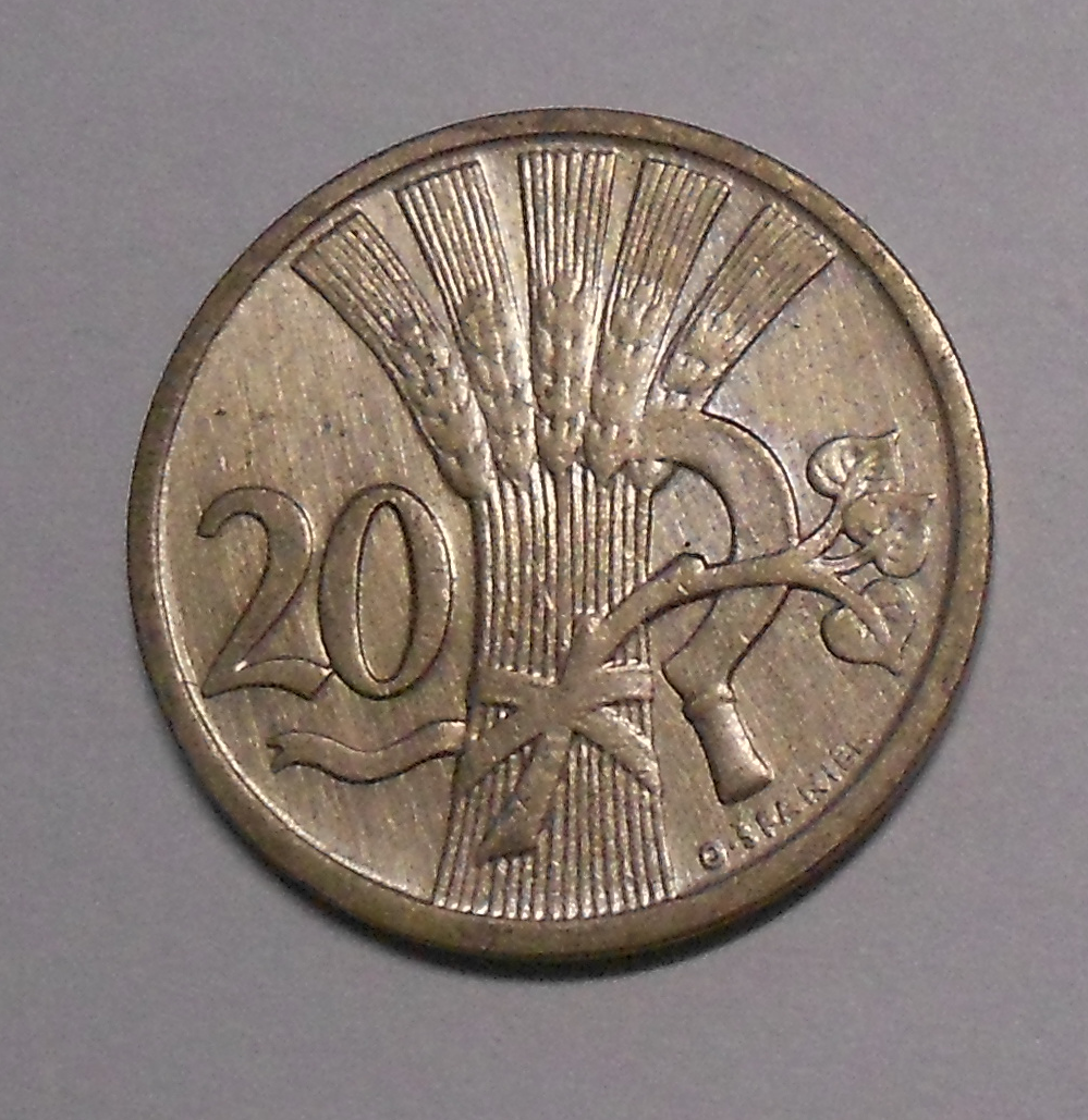 ČSR 20 Haléř 1924, stav