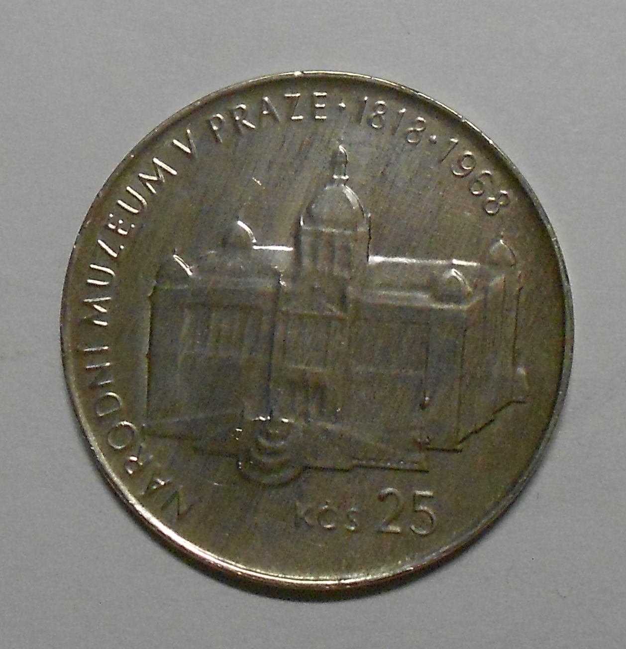 ČSSR 25 Koruna Národní Muzeum 1968