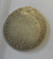 Francie 1/2 Ecu 1651 Ludvík XIV.