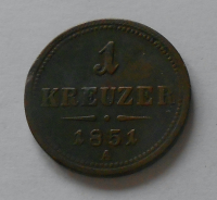 Rakousko 1 Krejcar 1851 A