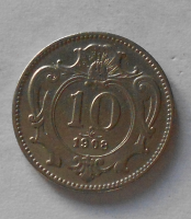 Rakousko 10 Haléř 1908