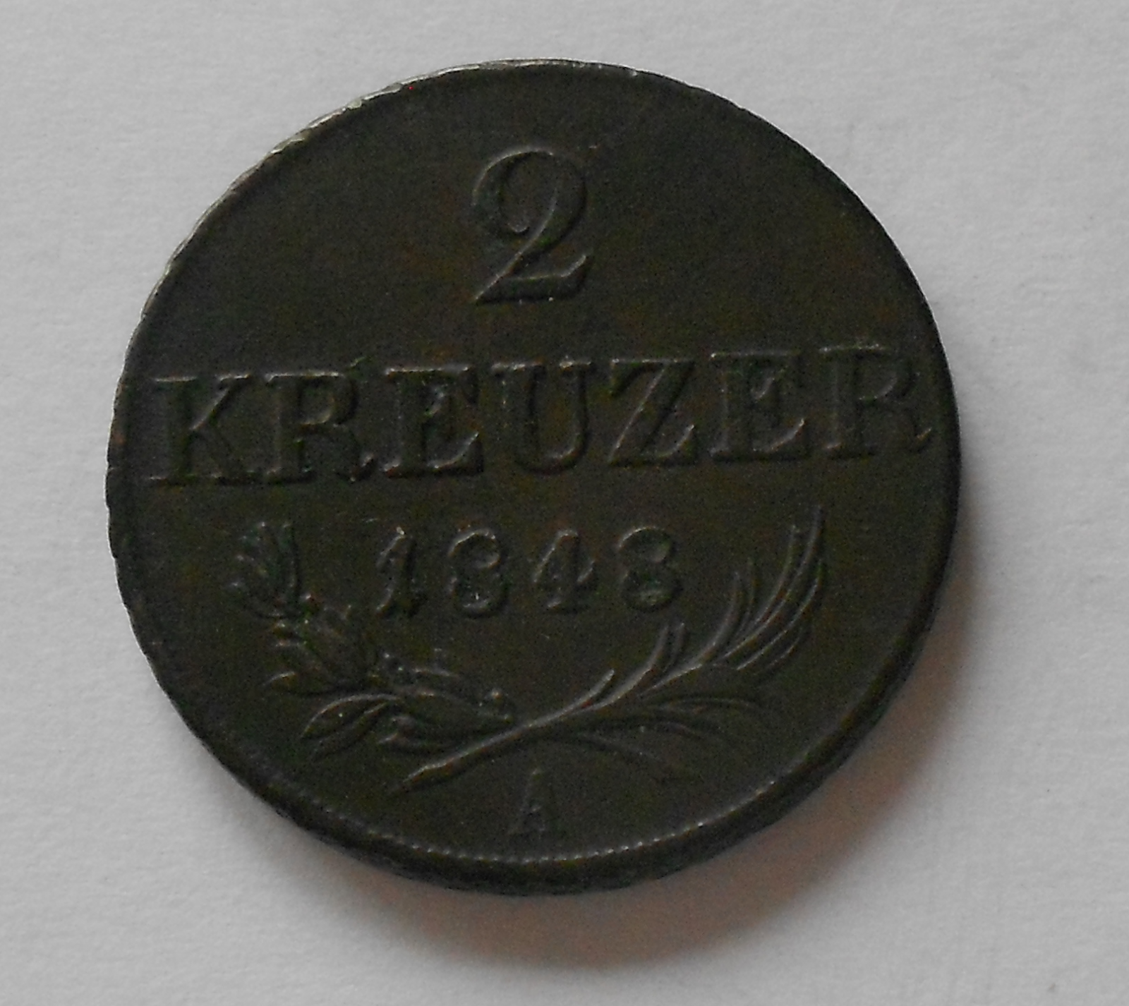 Rakousko 2 Krejcar 1848 A Revoluční, stav