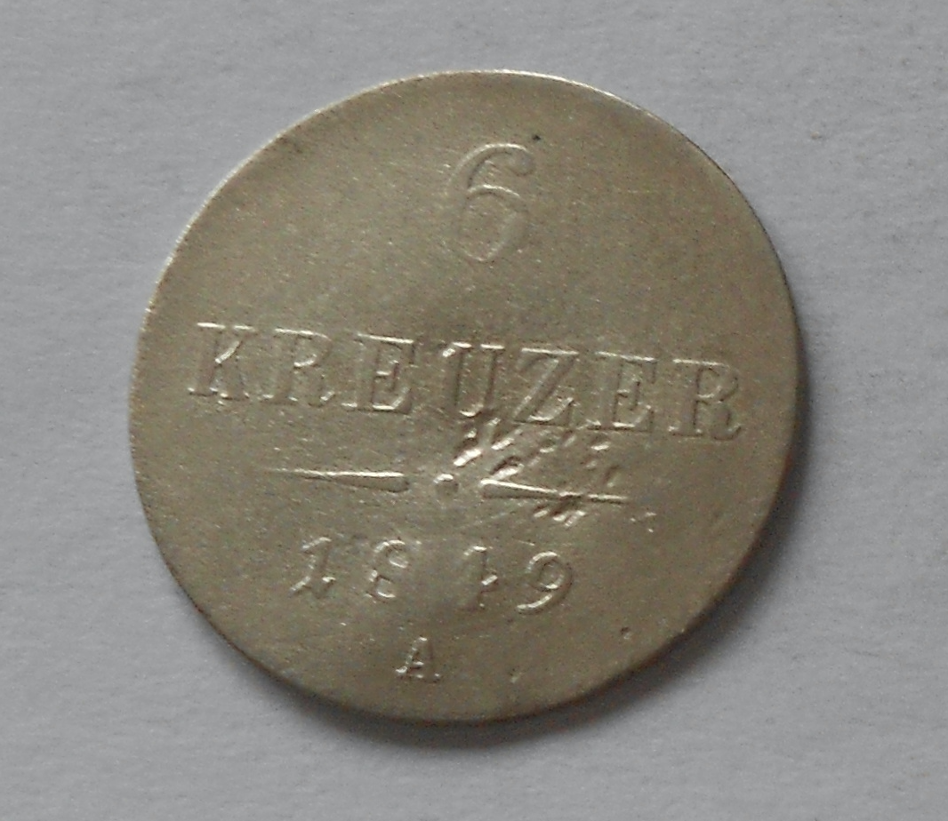 Rakousko 6 Krejcar 1849 A