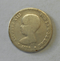Španělsko 50 Cent 1892