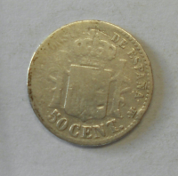 Španělsko 50 Cent 1892