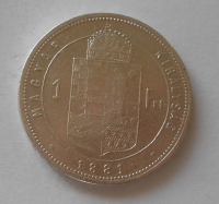 Uhry 1 Zlatník/Gulden 1881 KB