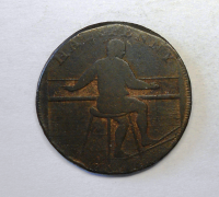 Velká Británie 1/2 Penny 1791 Sedící postava