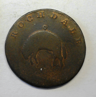 Velká Británie 1/2 Penny 1791 Sedící postava