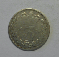 Velká Británie 3 Pence 1874 Viktorie